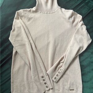 Tommy Hilfiger Cream Turtleneck Sweater